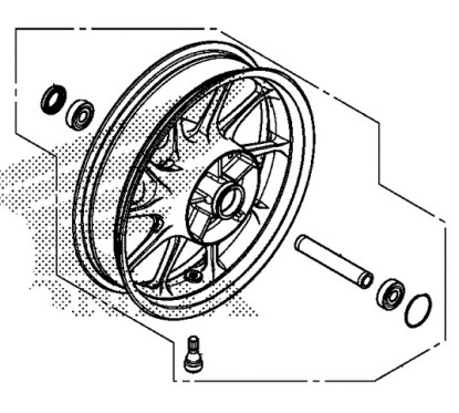 Rear Wheel Honda CMX 300 Rebel