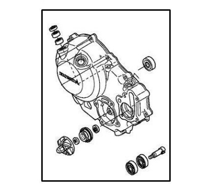 Couvre Carter Droit Honda CBR250R