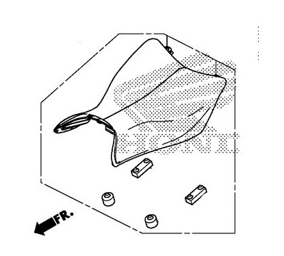 Selle Conducteur Honda CBR250R