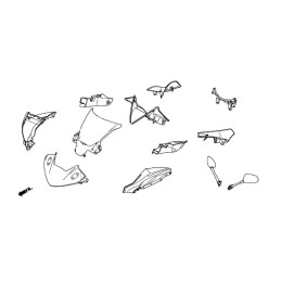 Carénage Compteur Droit Honda CBR250R