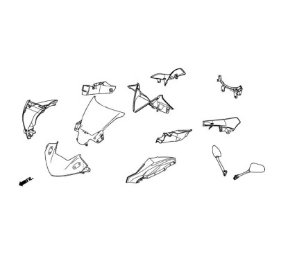 Rétroviseur Droit Honda CBR250R