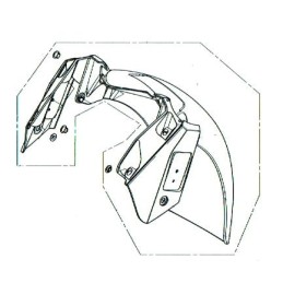 Rear Part Front Fender Honda Forza 300 2018 2019 2020