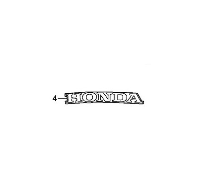 Autocollant Sticker Logo Dessous Gauche Honda CBR 500R