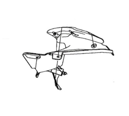 Cover Inner Right Front Kawasaki Z900 2017 2018 2019