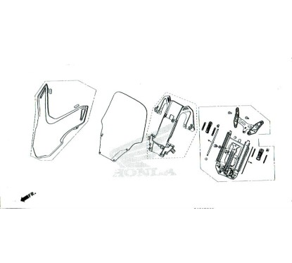 Couvre Avant Compteur Honda Forza 300 2018 2019 2020