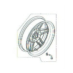 Rear Wheel Honda Forza 300 2018 2019 2020