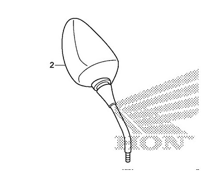 Rétroviseur Droit Honda CB500X