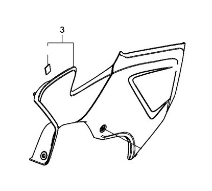 Cover Left Side Honda CB500X