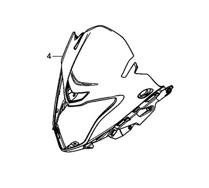 Cover Front Upper Honda CB500X