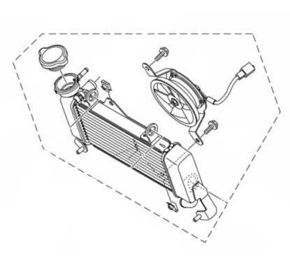 Radiator Yamaha MT-15