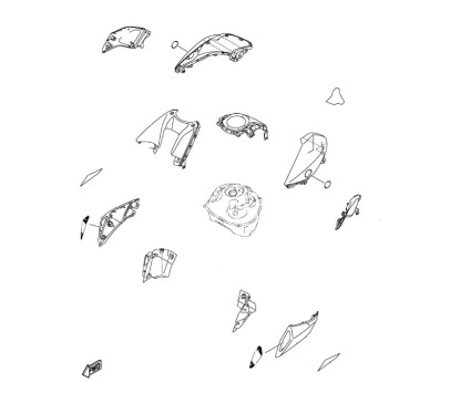 Autocollant Écope Flanc Gauche Yamaha MT-15