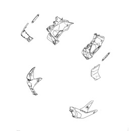 Couvre Radiateur Gauche Yamaha MT-15