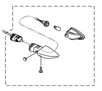 Rear Left Flasher Light Yamaha MT-15