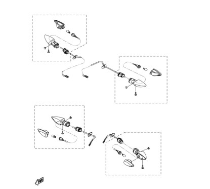 Rear Left Flasher Light Yamaha MT-15