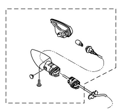 Rear Right Flasher Light Yamaha MT-15