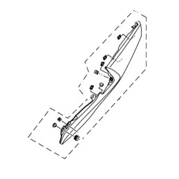 Carénage Arrière Gauche Yamaha YZF R3 2019/24