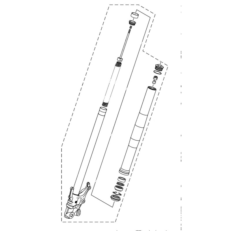 Front Fork Right Yamaha YZF R3 2019/24