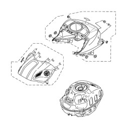Couvre Reservoir Centre Yamaha YZF R3 2019 2020 2021