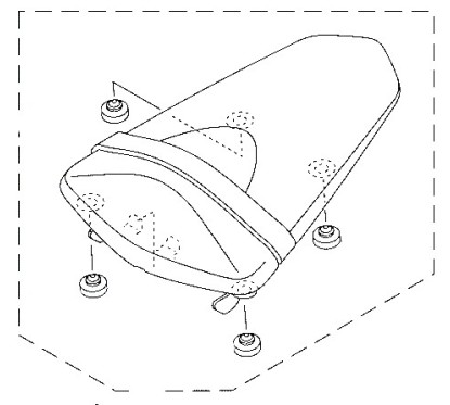 Tandem Seat Yamaha YZF R3 2019/24