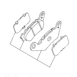 Rear Brake Pad Yamaha YZF R3 2019/24