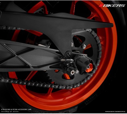 Rear wheel Axle with Protections Bikers Ktm RC 200 / 390