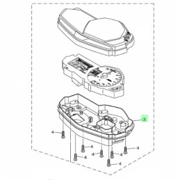 Base Compteur Yamaha MT-03 / MT-25