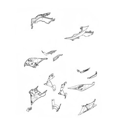 Panel Front Cowling Right Yamaha YZF R3 2019 2020 2021