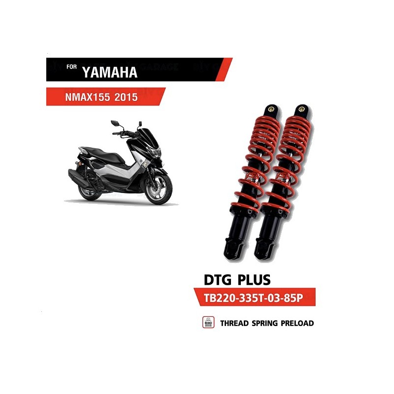 Shocks Absorber YSS DTG PLUS RED YAMAHA NMAX Shocks Absorber YSS DTG PLUS RED YAMAHA NMAX