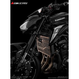 Grille Protection Radiateur Titane Bikers Kawasaki Z900
