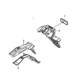 Set Rear Bracket Fender Honda CB500F 2016 2017 2018