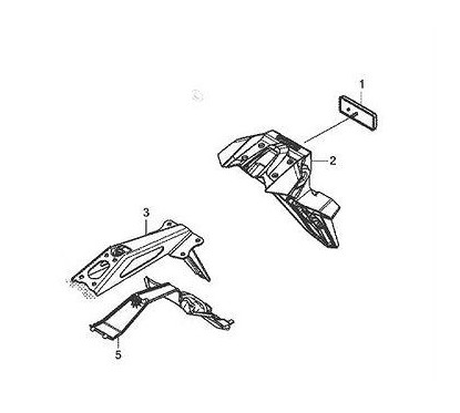 Set Rear Bracket Fender Honda CB500F 2016 2017 2018