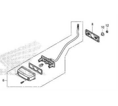 Kit Partie Eclairage Arrière Honda CB500F 2016 2017 2018