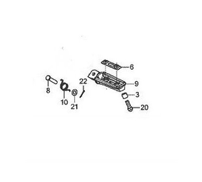 Set Front Foot Left Honda CB500F 2016 2017 2018