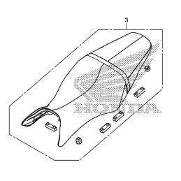 Selle Double Honda CB650F