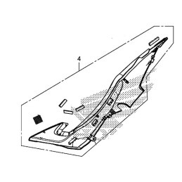 Carénage centre droit Honda CB650F