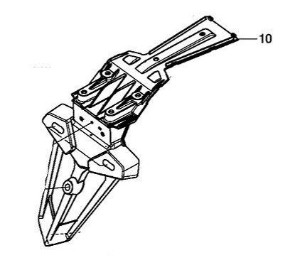 Rear Fender License Plate Support Honda CB650F