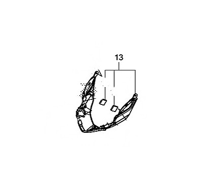 Carénage Phare Avant Inférieur Honda CB650F