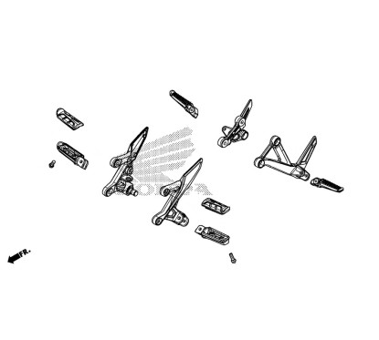 Vis Embout Repose Pied Conducteur Honda CBR500R 2019 2020 2021