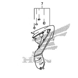 Shroud Tank Left Honda CB650F