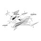 Autocollant Sticker Flanc Avant Droit Honda CB650F