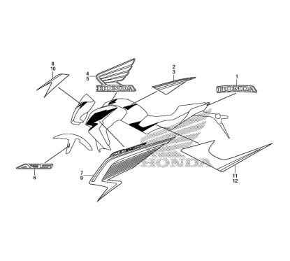 Mark Wing Right Honda CB650F