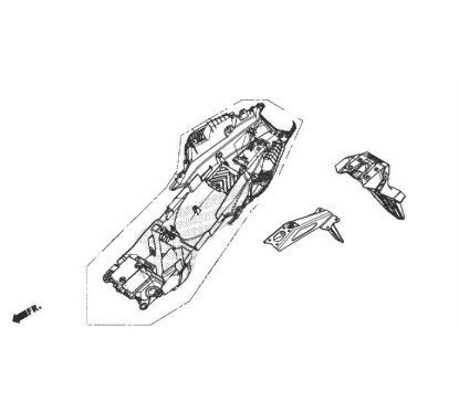 Rear Fender Inner Honda CB500F 2019/2023