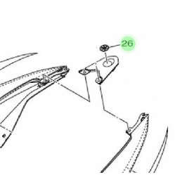 Emblem Rear Cover Upper Yamaha YZF R15