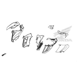 Carénage Intérieur Flanc Avant Gauche Honda CB500F 2019 2020 2021