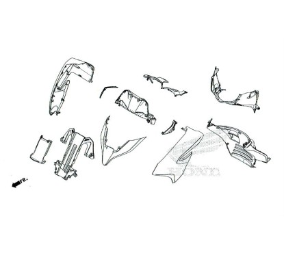 Garniture Compteur Gauche Honda Forza 125 2018 2019 2020