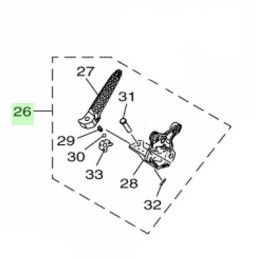 Rear Footrest Right Assembly Yamaha XMAX 300