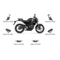 Kit Autocollants Honda CB150R 2019 NOIR MAT