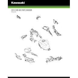 Carénage Écope Gauche Kawasaki Z400