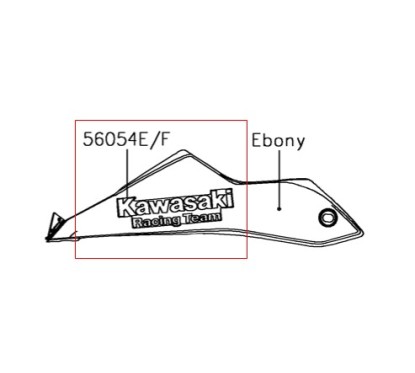 Pattern Lower Cowling Left Kawasaki NINJA 650 KRT 2018