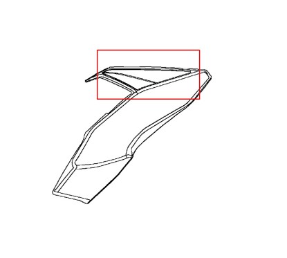 Pattern Cowling Upper Left Kawasaki Z650 Black 2019